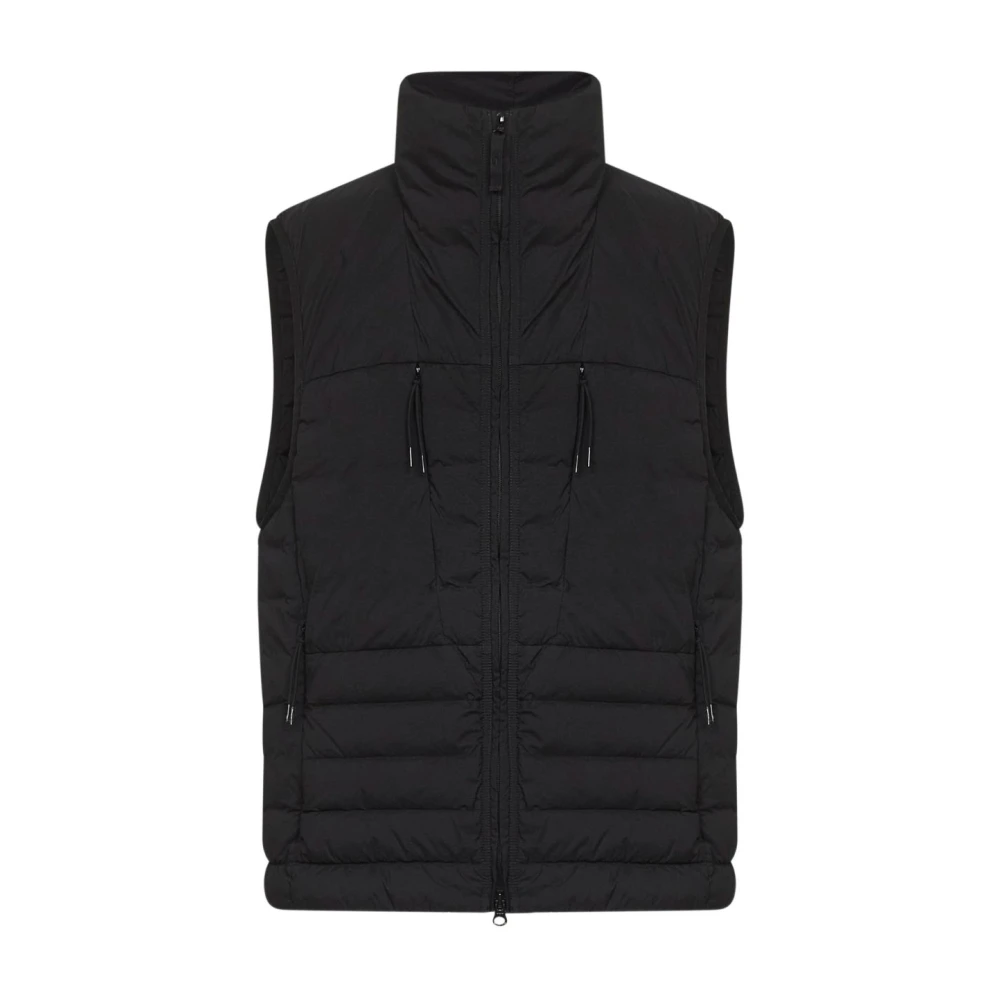 Stone Island Black Waistcoats, Male, 2XL, Vests