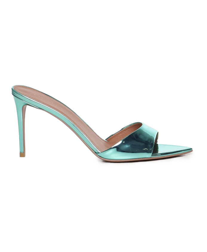 sandales-en-cuir-metallique-vert