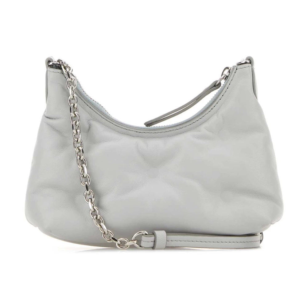 Maison Margiela Nappa Leren Glam Slam Hobo Tas Blue Dames