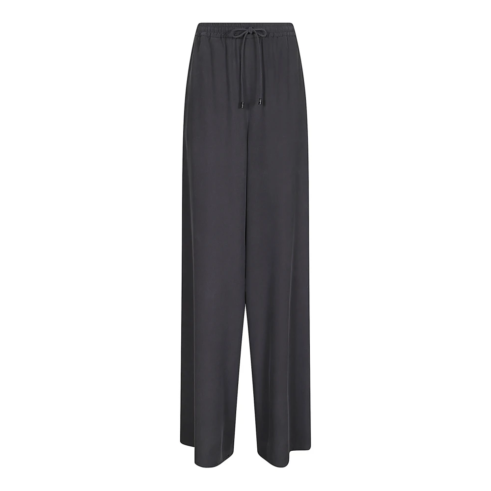 Max Mara Blue Genero Wide Trousers - Female - Wide Trousers - 2XL - Trousers