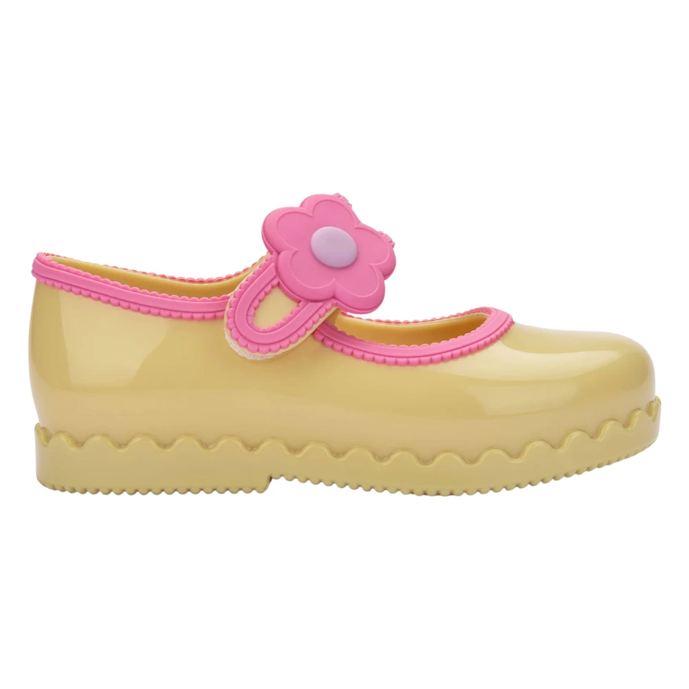 Melissa Girls Yellow Kids Ballerina Shoes, 22 Eu, Hip Ballerina
