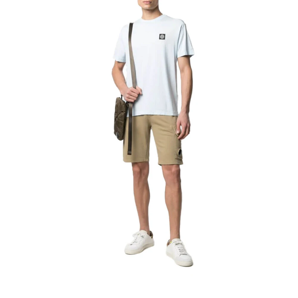 Stone Island Kortemouw T-shirt 24113 Blue Heren