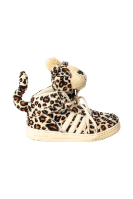 Leopard Plysch Barnskor