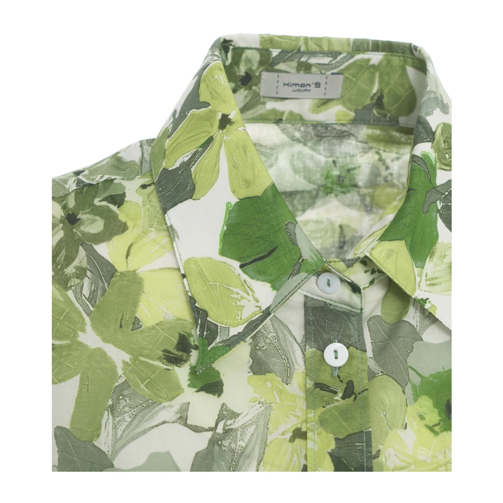 Himon's Groene Bloes met Bloemen en Zakken Green Dames