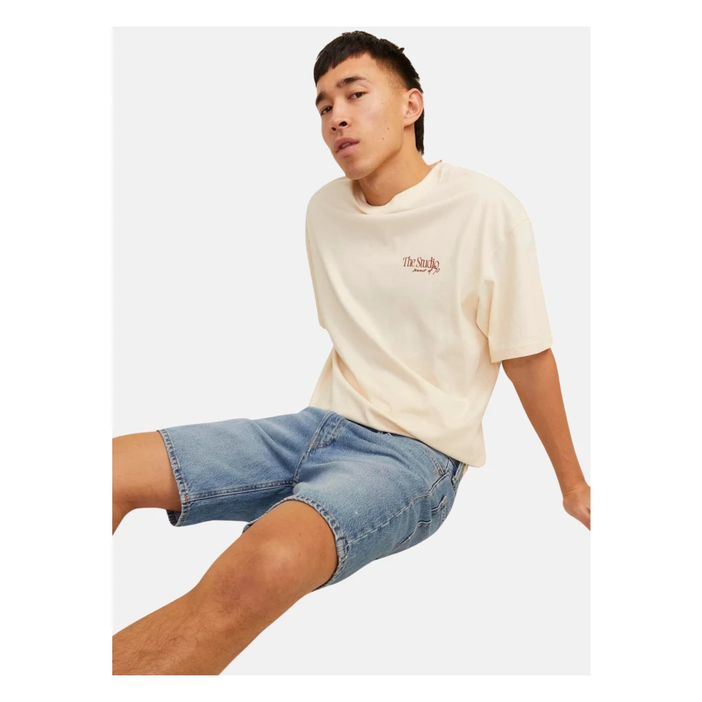jack & jones Denim Shorts voor Stijlvolle Zomerlook Blue Heren