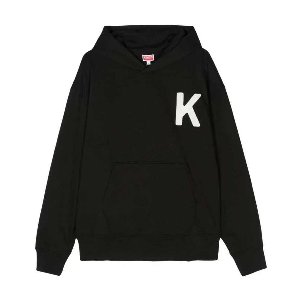 Kenzo Geborduurde Oversized Hoodie Black Heren