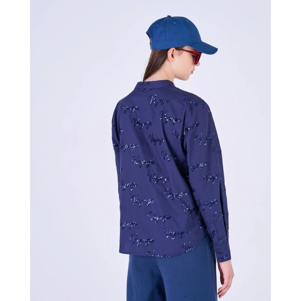 Silvian Heach Shirts Blue Dames
