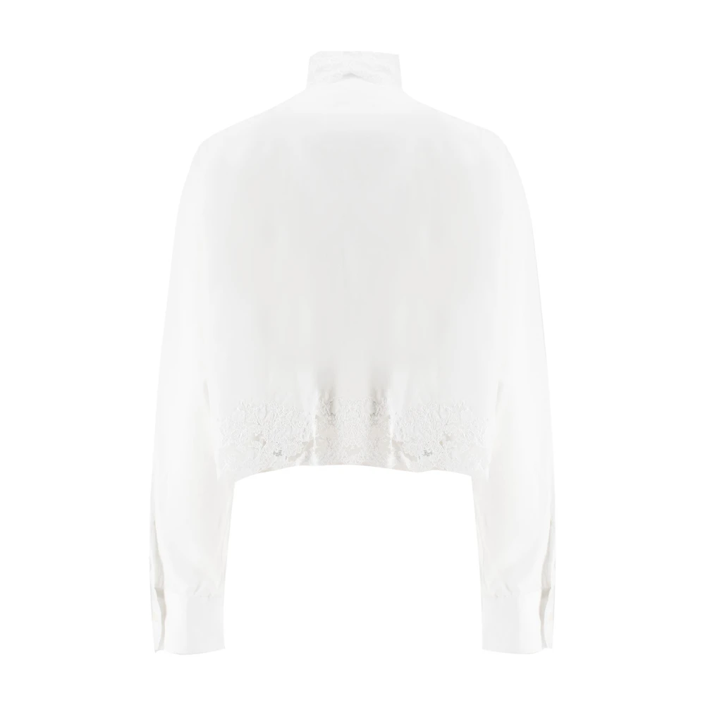 Ermanno Scervino Elegante Kantoverhemd voor de Lente White Dames