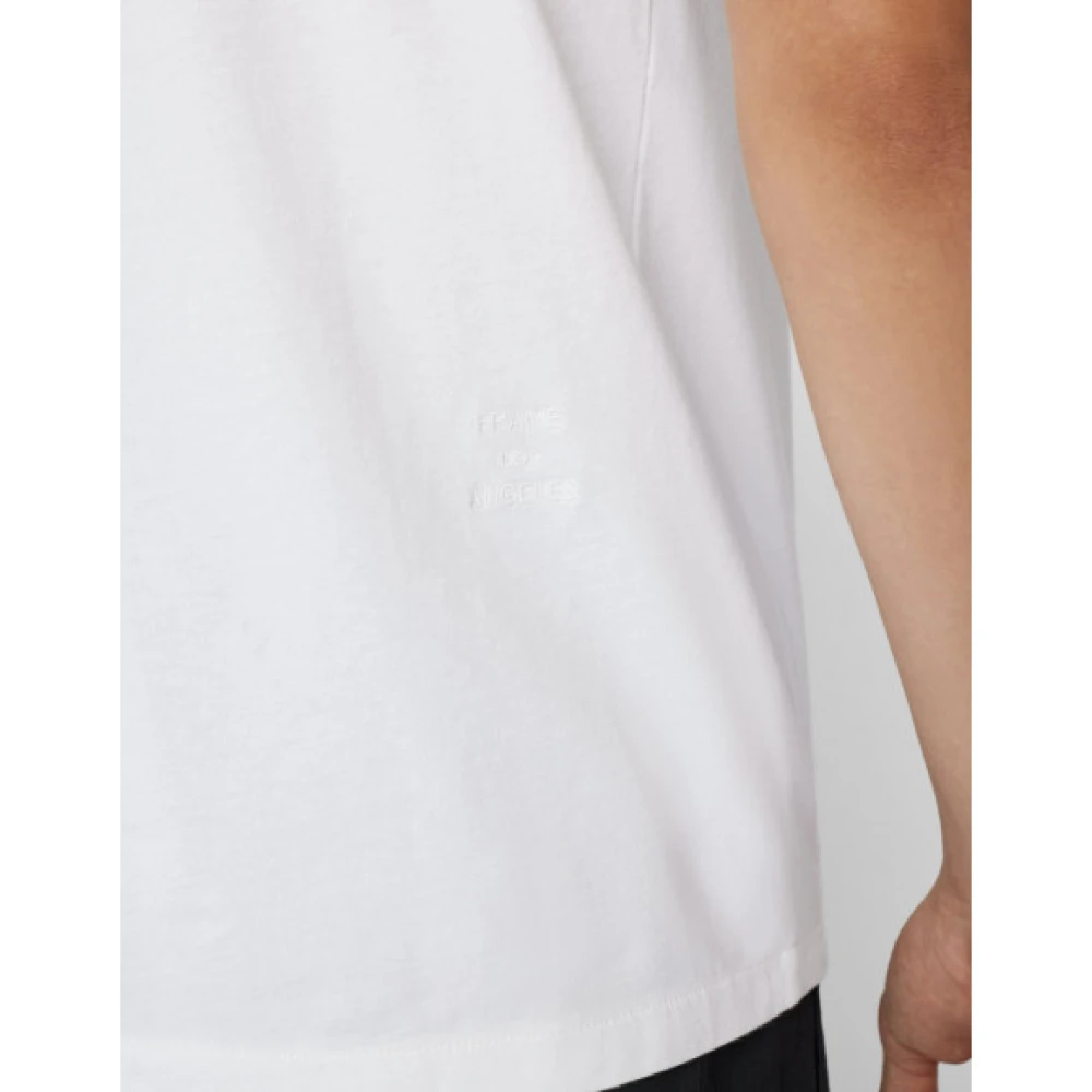Frame Clean Logo T-shirt White Heren