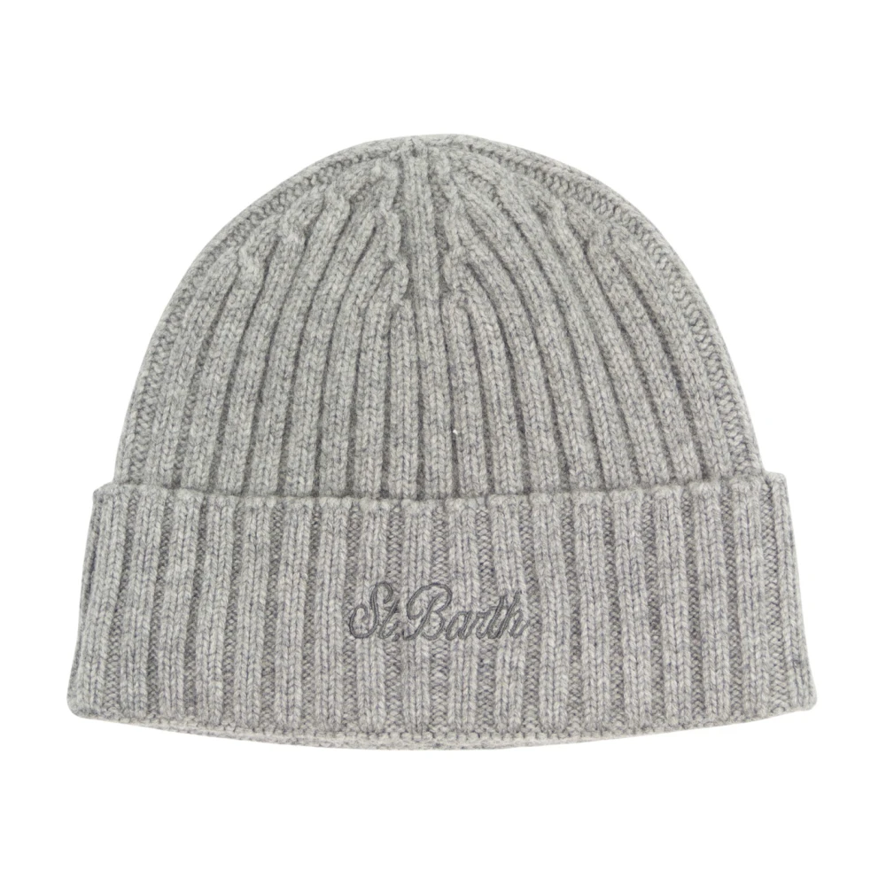 MC2 Saint Barth Gebreide Muts Hoed Wengen Stijl Gray Heren