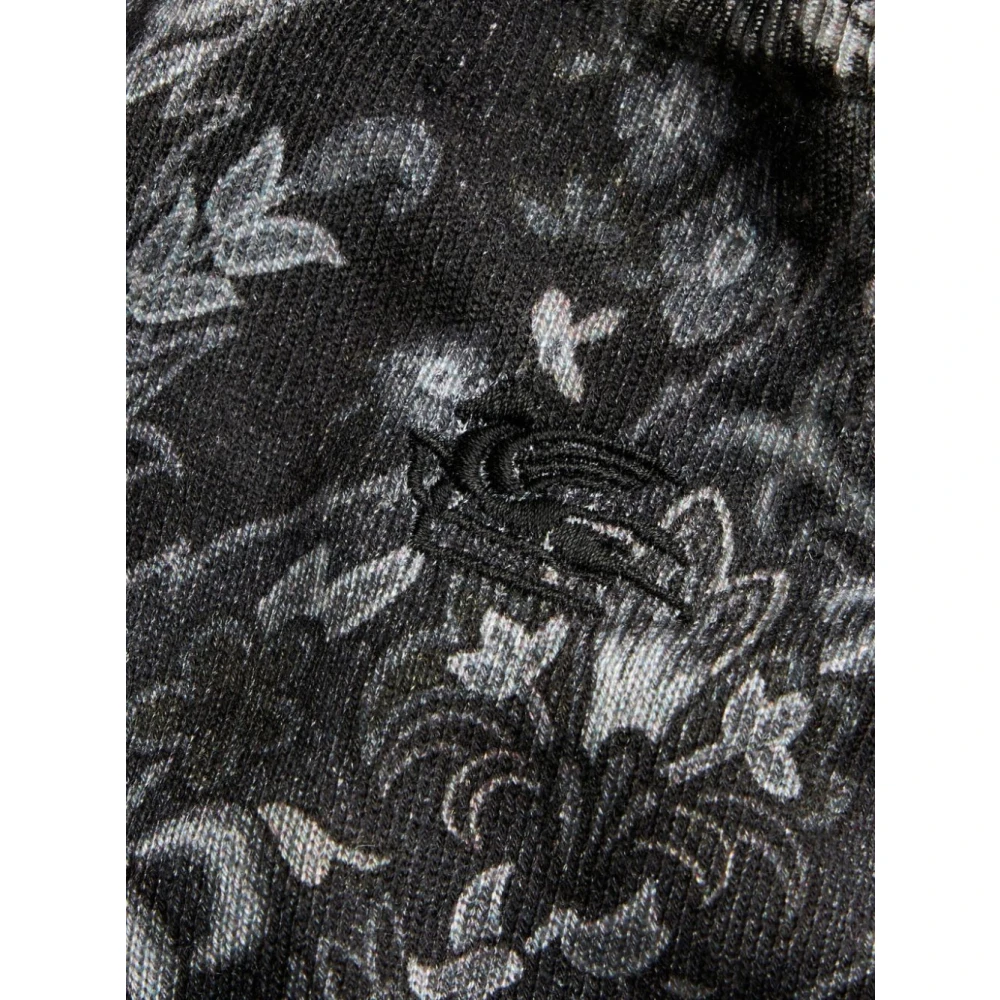 ETRO Zijde Kasjmier Paisley Trui Black Heren