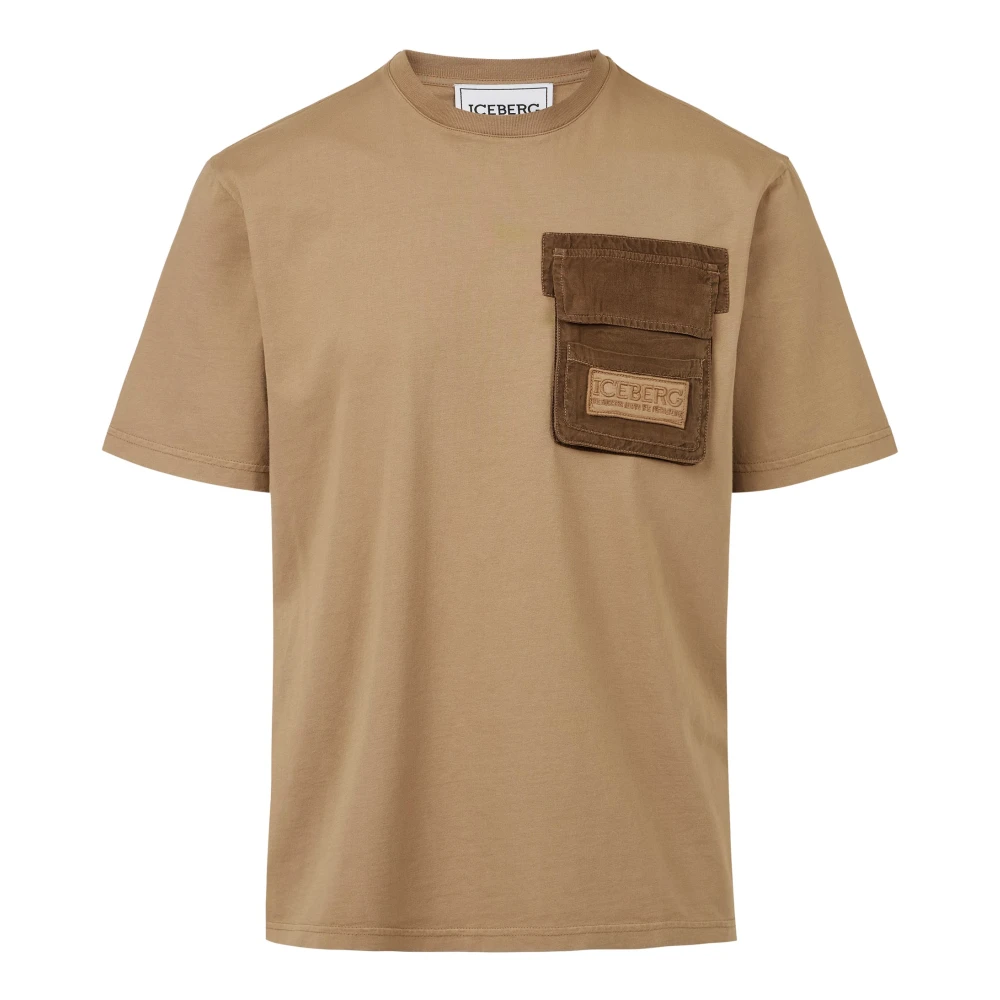 Iceberg - Tops > T-Shirts - Beige - Iceberg - Modalova