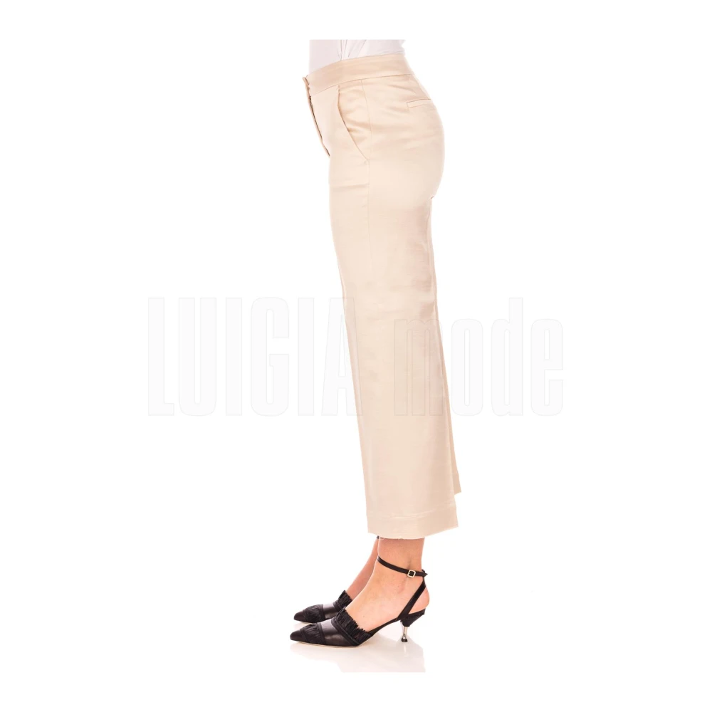 Via Masini 80 Stijlvolle Broek Beige Dames