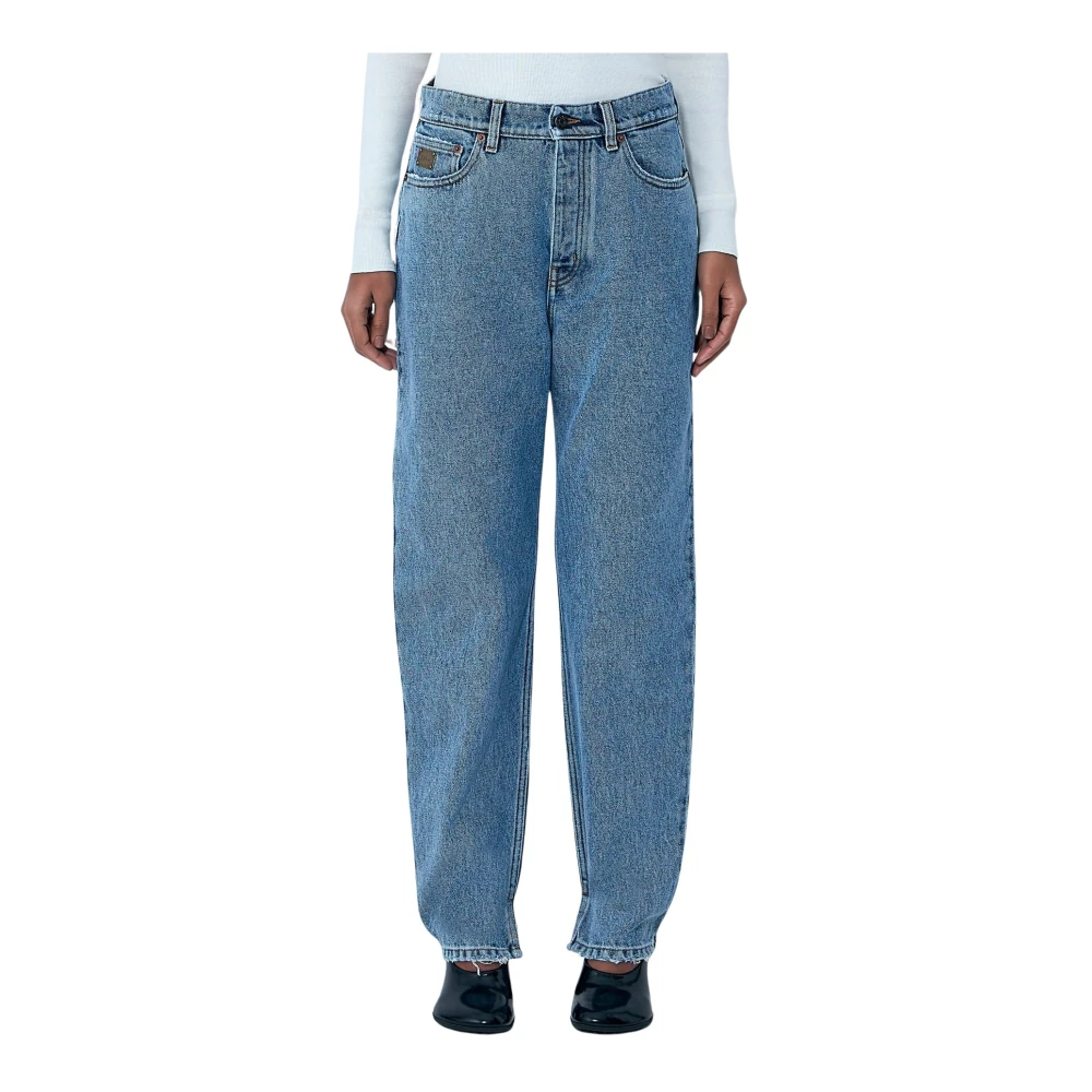 Chloé Women's Blue High-Rise Tapered Jeans