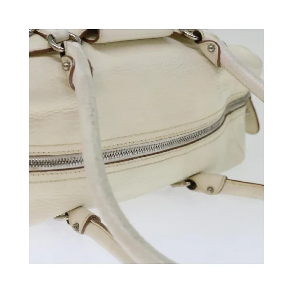 Salvatore Ferragamo Pre-owned Leather shoulder-bags White Dames