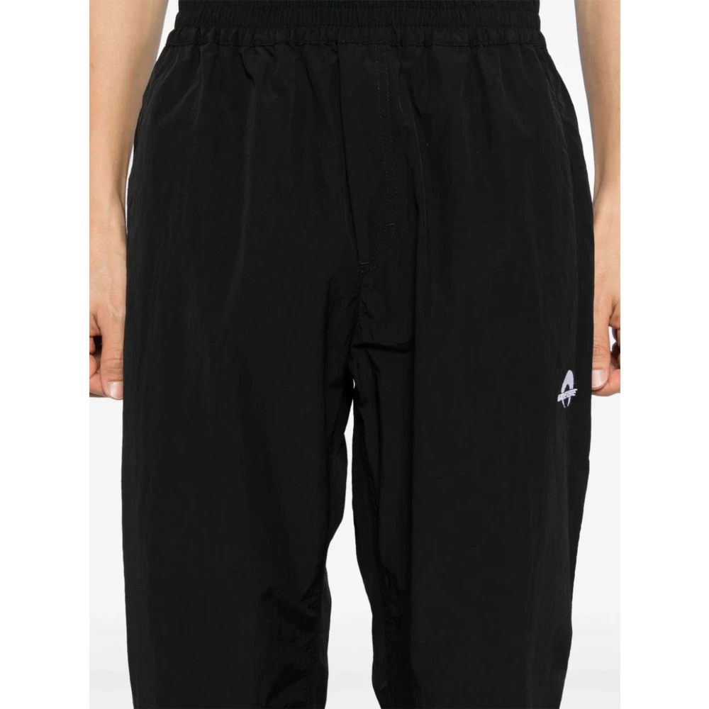 Marine Serre Zwarte sportieve elastische taillebroek Black Heren