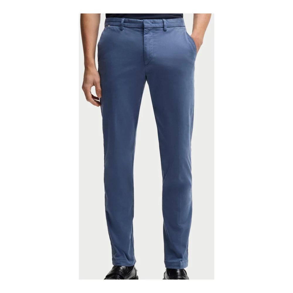 Hugo Boss Blauwe Chino Broek Slim Fit Blue Heren