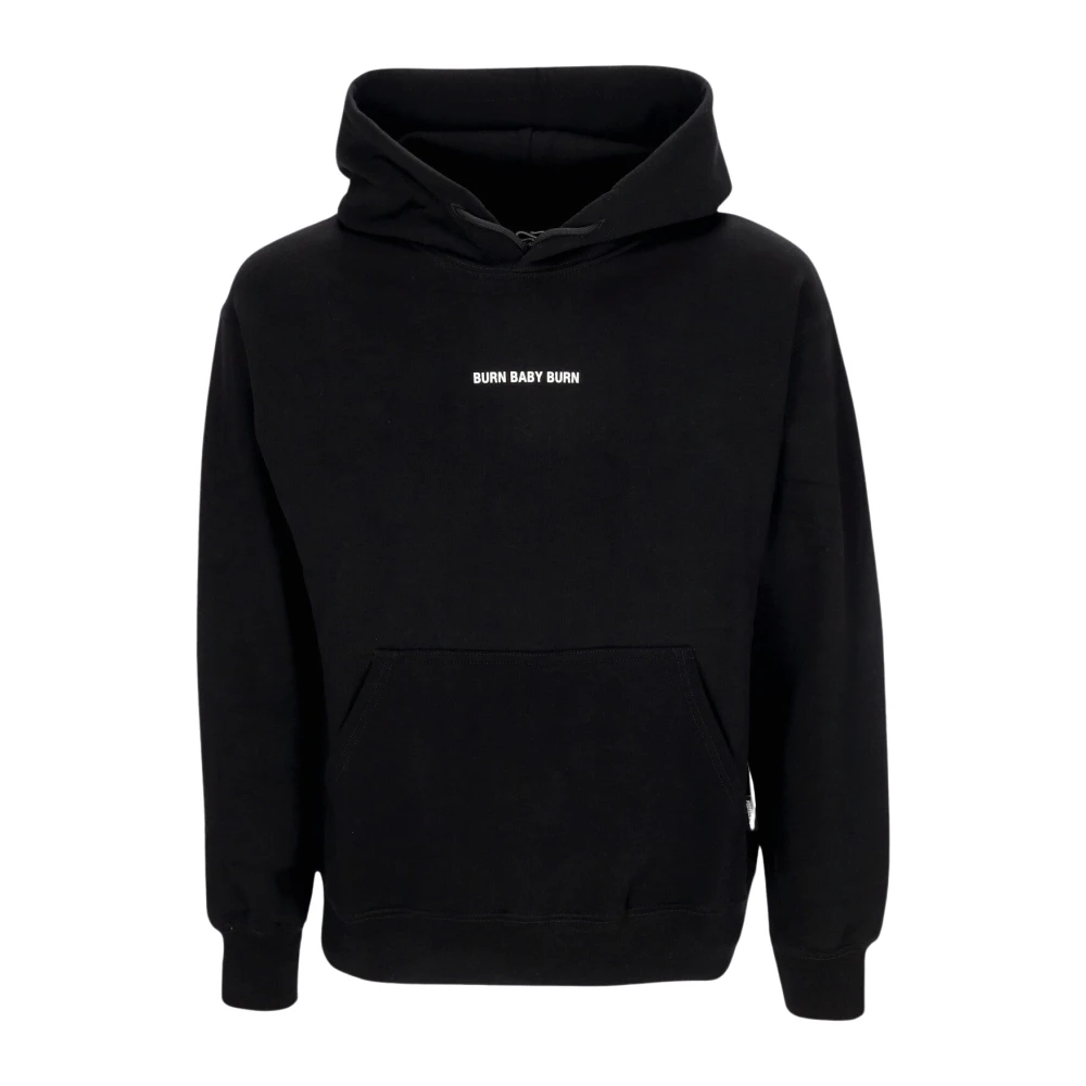 Propaganda Zwarte lichtgewicht hoodie met slangenprint Black Heren