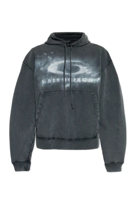 Washed Crayon Loop Oversized Hoodie