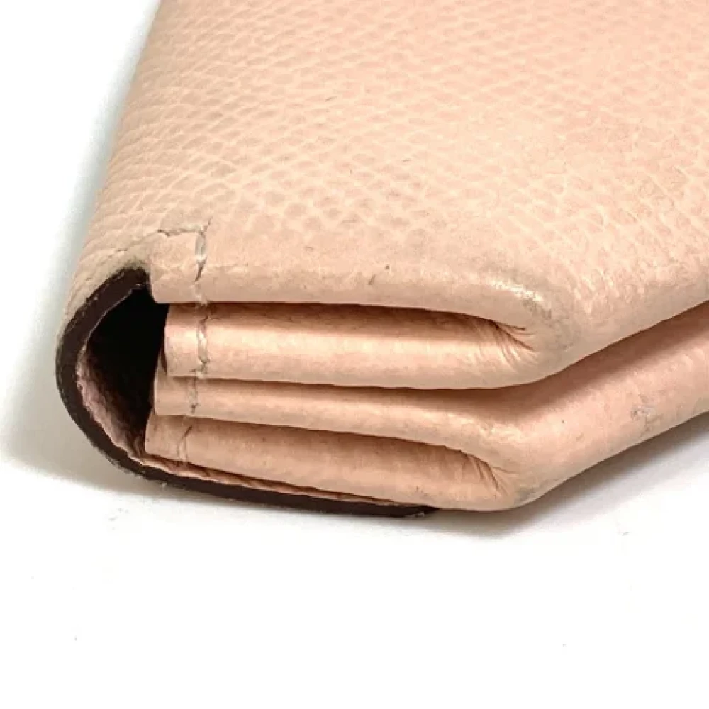 Hermès Vintage Pre-owned Leather wallets Pink Dames