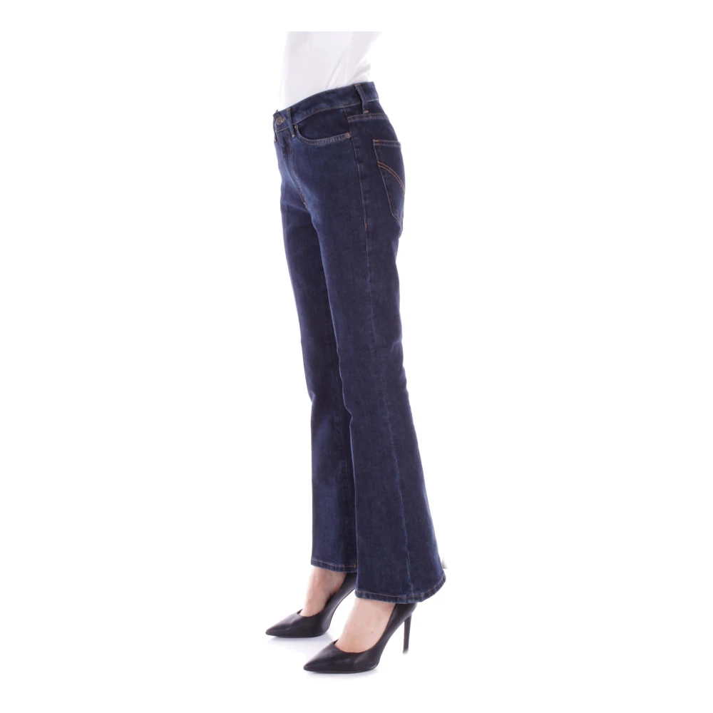 Dondup Denim Broek met Logo Achterkant Blue Dames