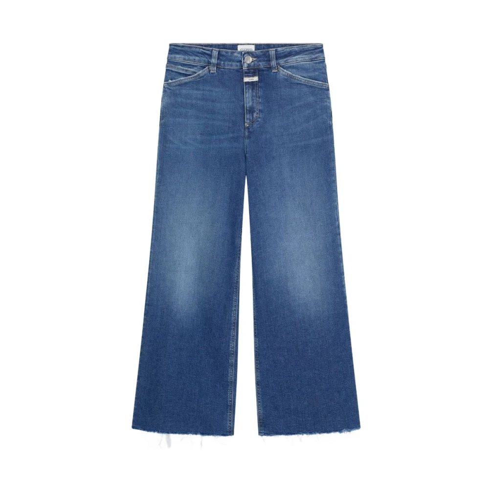 Closed Women's Blue Wide Jeans - Wide Jeans - W27 L32 - Jeans