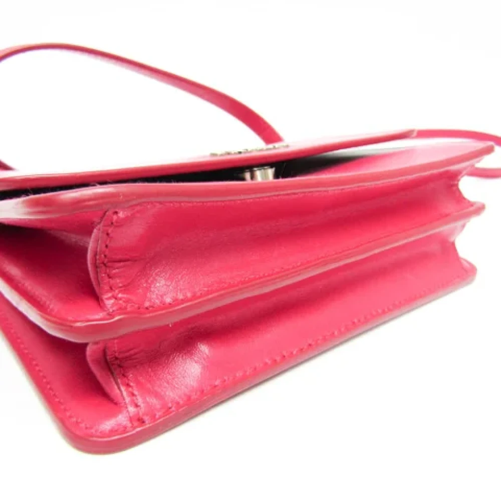 Prada Vintage Pre-owned Leather prada-bags Pink Dames