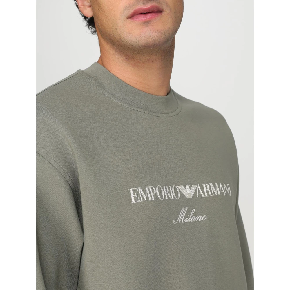 Emporio Armani Groene Sweater Collectie Green Heren