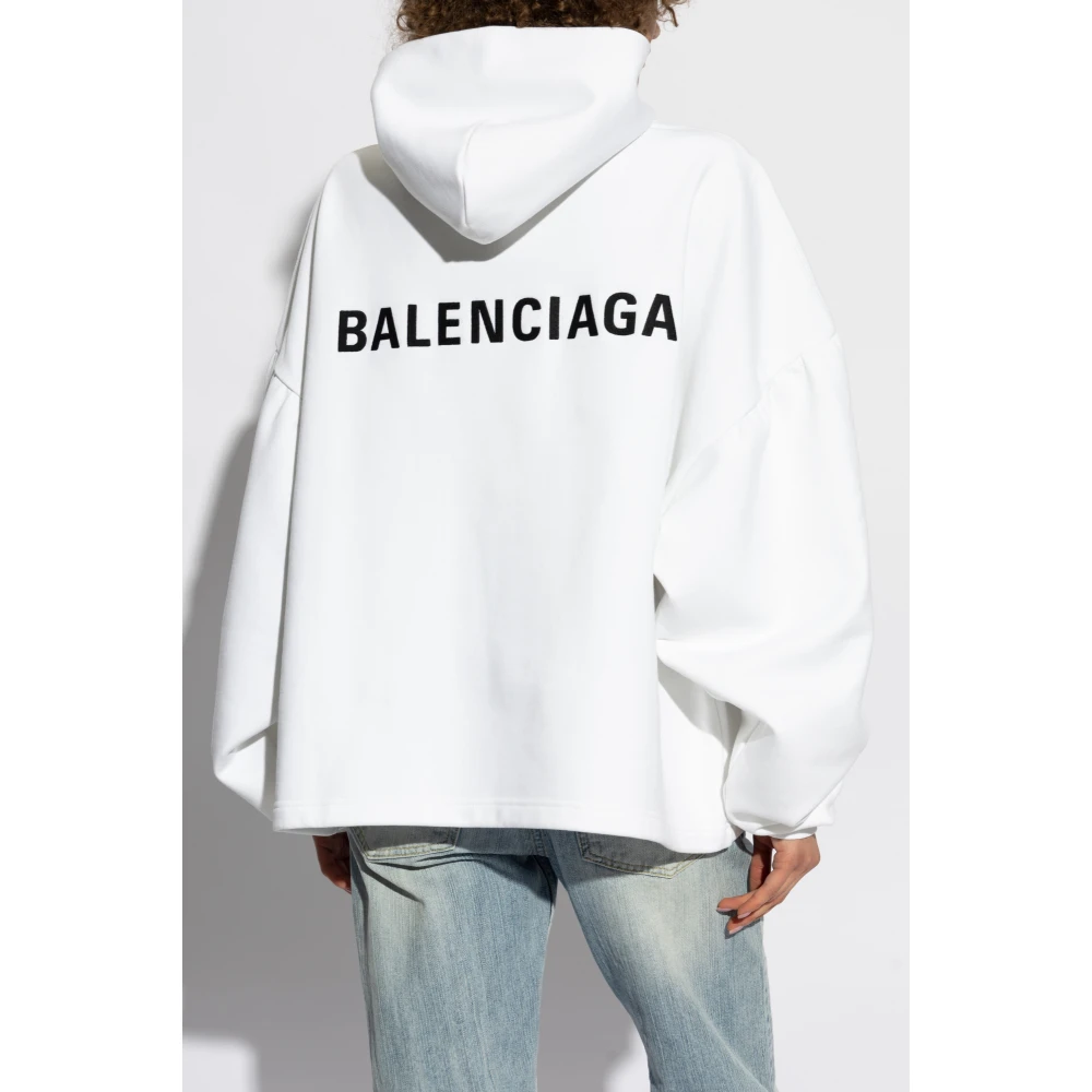 Balenciaga Sweatshirt met logo White Dames
