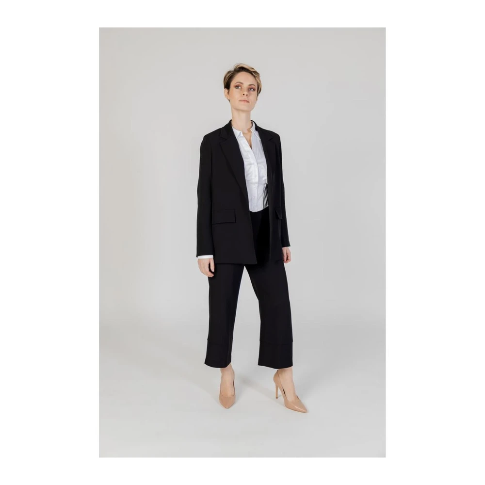 Sandro Ferrone Polyester Blazer Dames Jas Collectie Black Dames