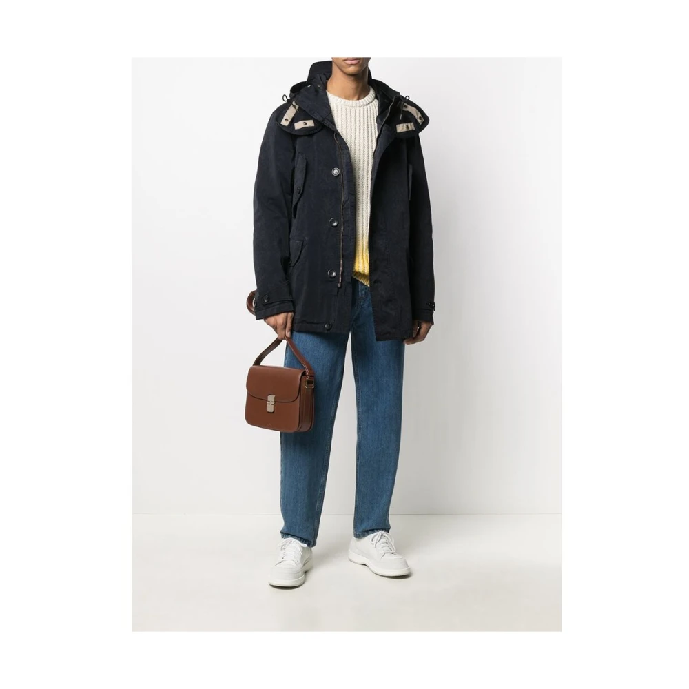 A.p.c. Noisette Bruin Kalfsleren Schoudertas Brown Heren