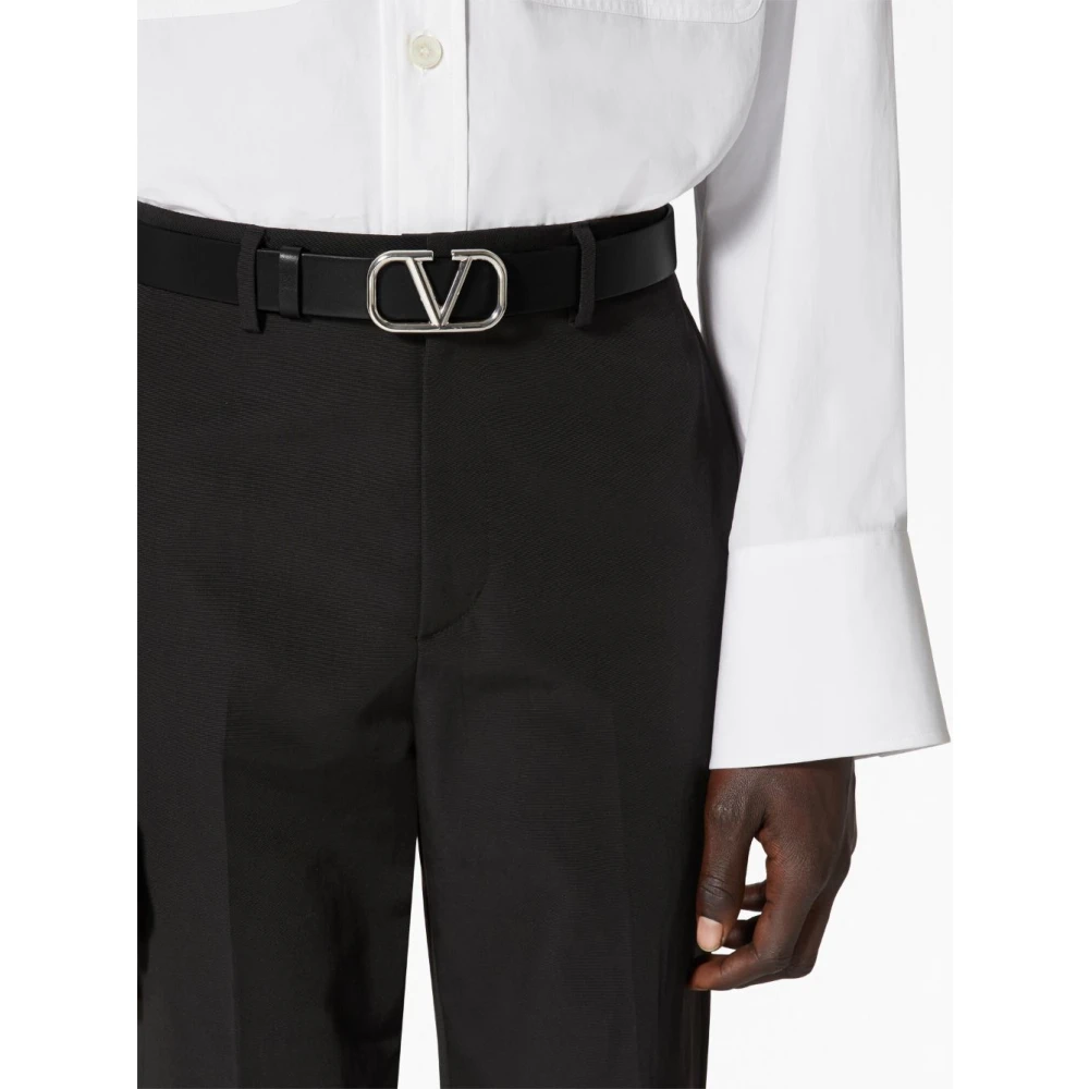 Valentino Garavani Zwarte Riemen voor Mannen Aw24 Black Heren