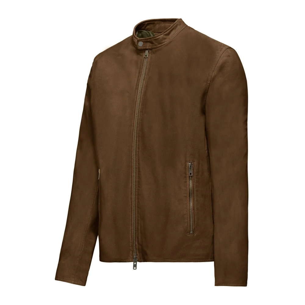 BomBoogie Leather Jackets Black Heren