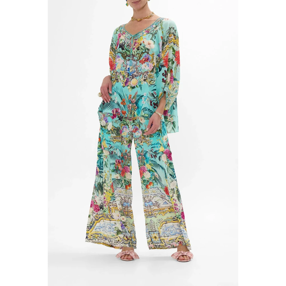 Camilla Zijden Blouse Gardens of Queluz Multicolor Dames
