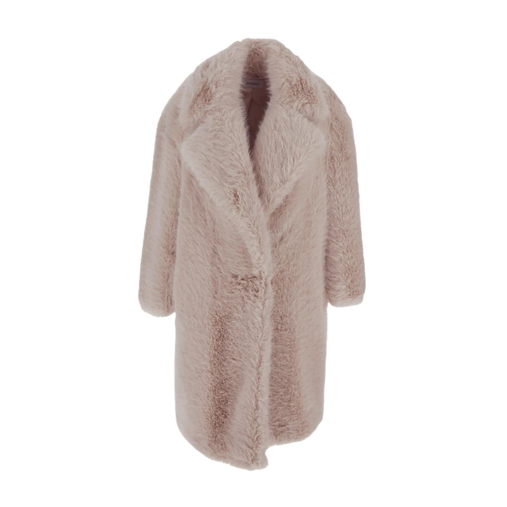 SPORTMAX Faux Fur Vrouw Jas Pink Dames