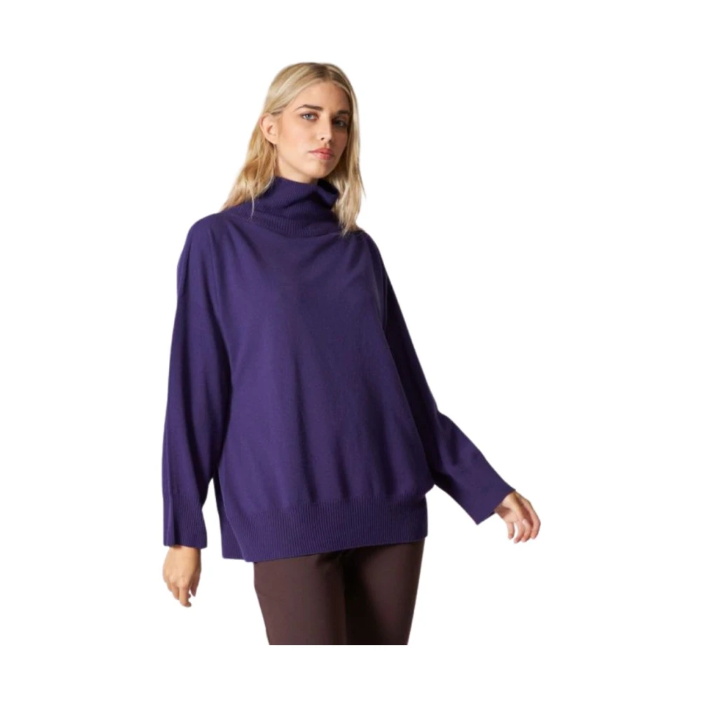 Maglione Viola in Lana, Liviana Conti, Donna