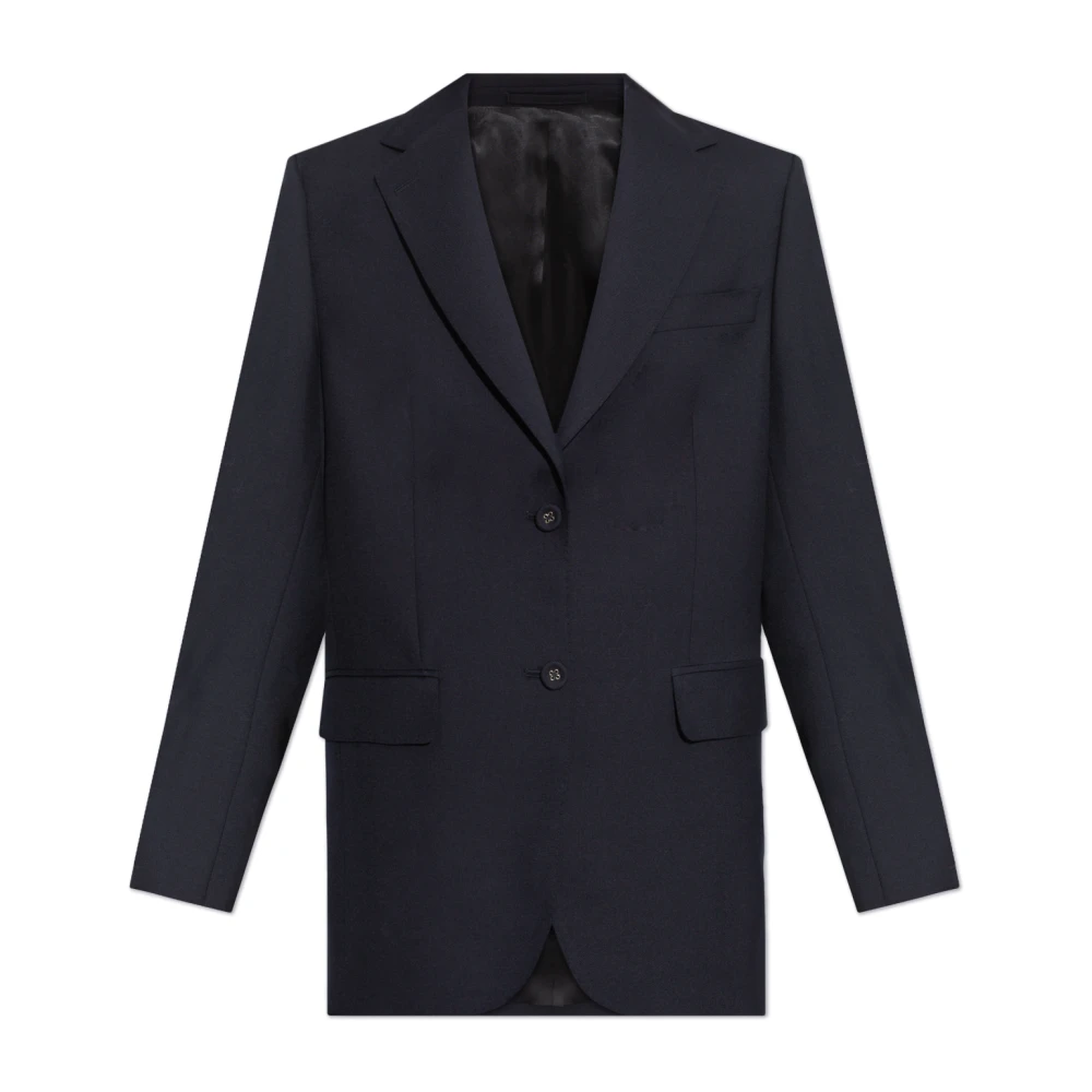 Officine Générale Blazer met open revers Blue Dames