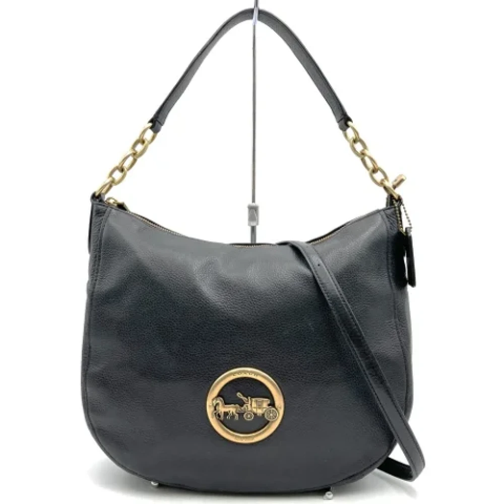 Coach Pre-owned Leather handbags Black Dames
