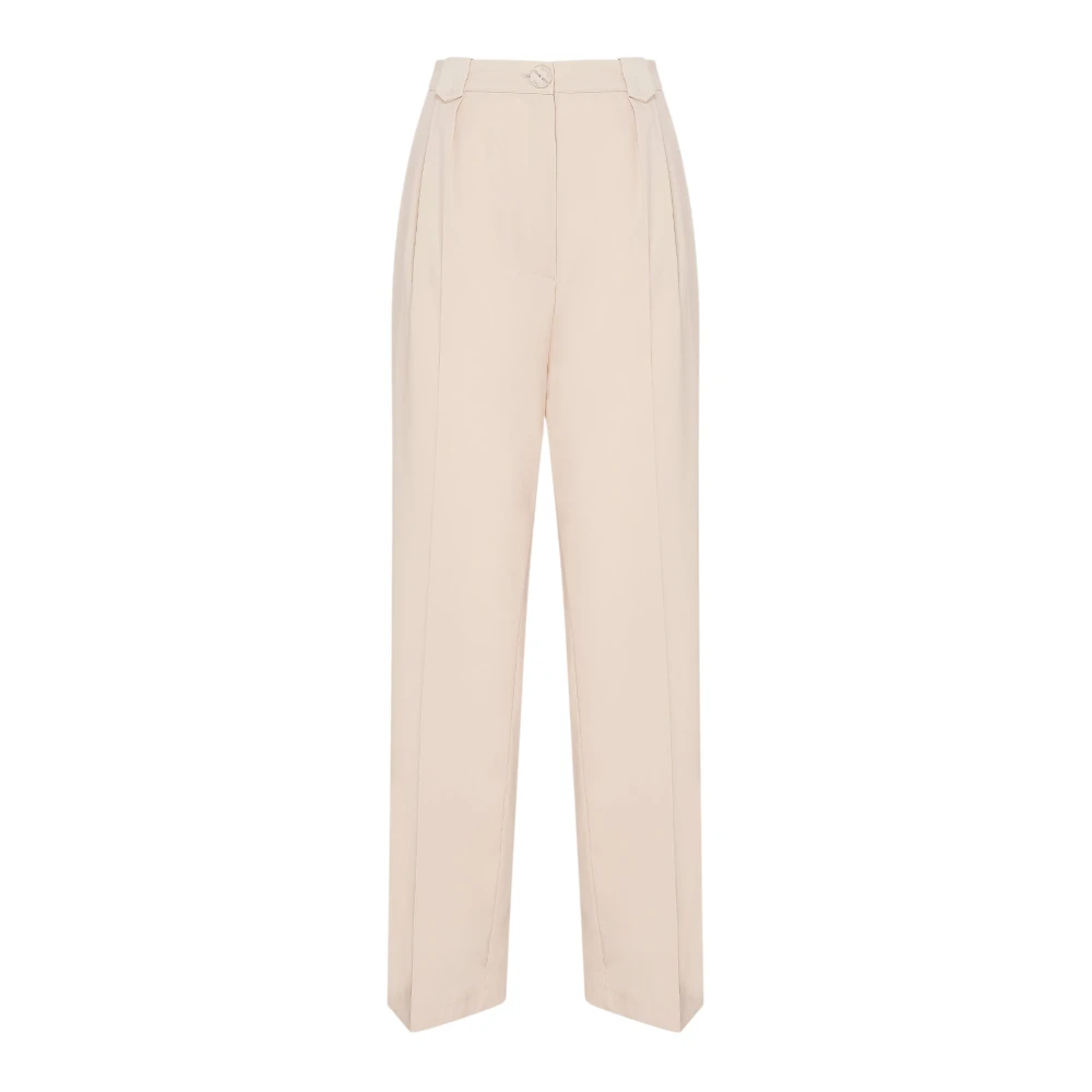 PATRIZIA PEPE Palazzo Stijl Wijde Pijp Broek Pink Dames