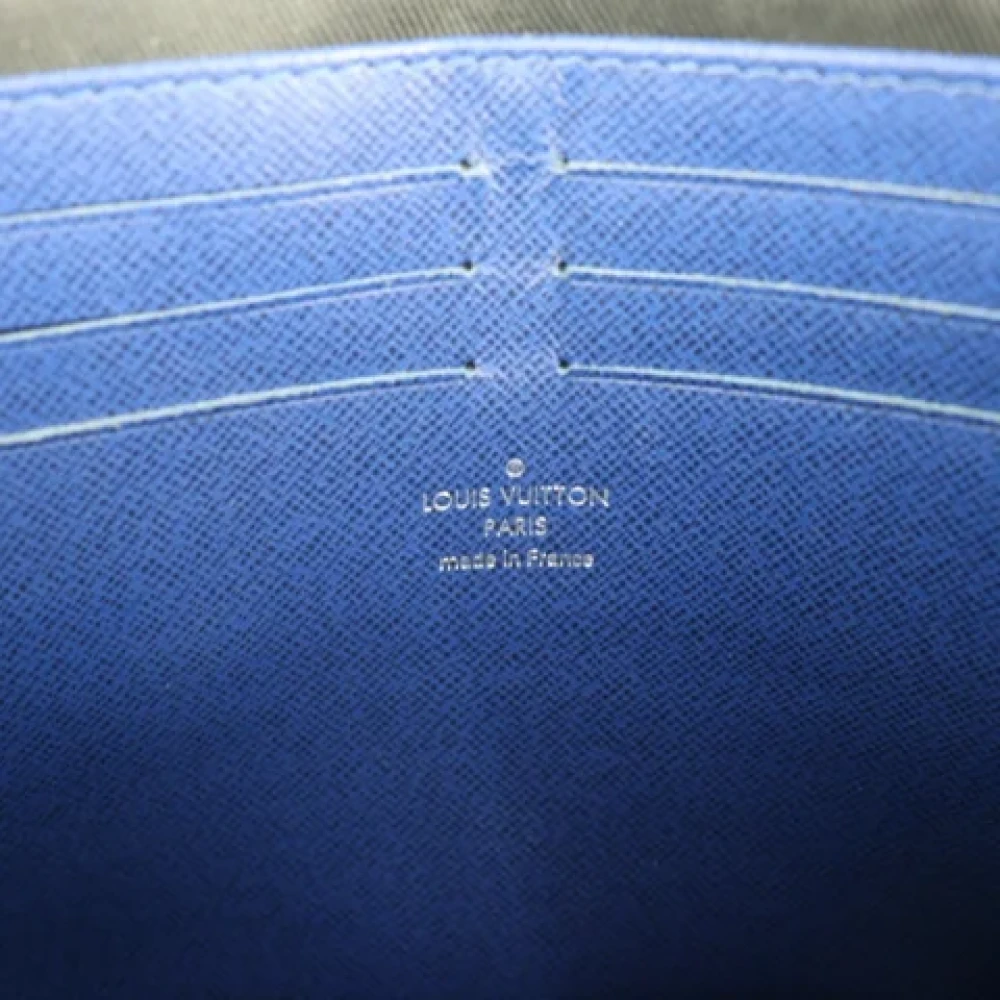 Louis Vuitton Vintage Pre-owned Leather clutches Blue Dames