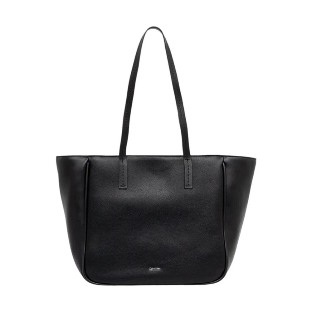 Calvin Klein Polyethyleen Handtas met Polyurethaan Samenstelling Black Dames