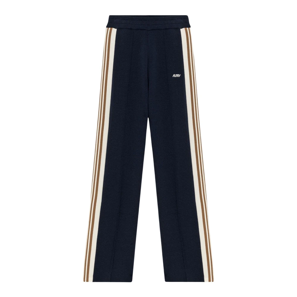 Autry Men's Blue Knitted Viscose Joggers