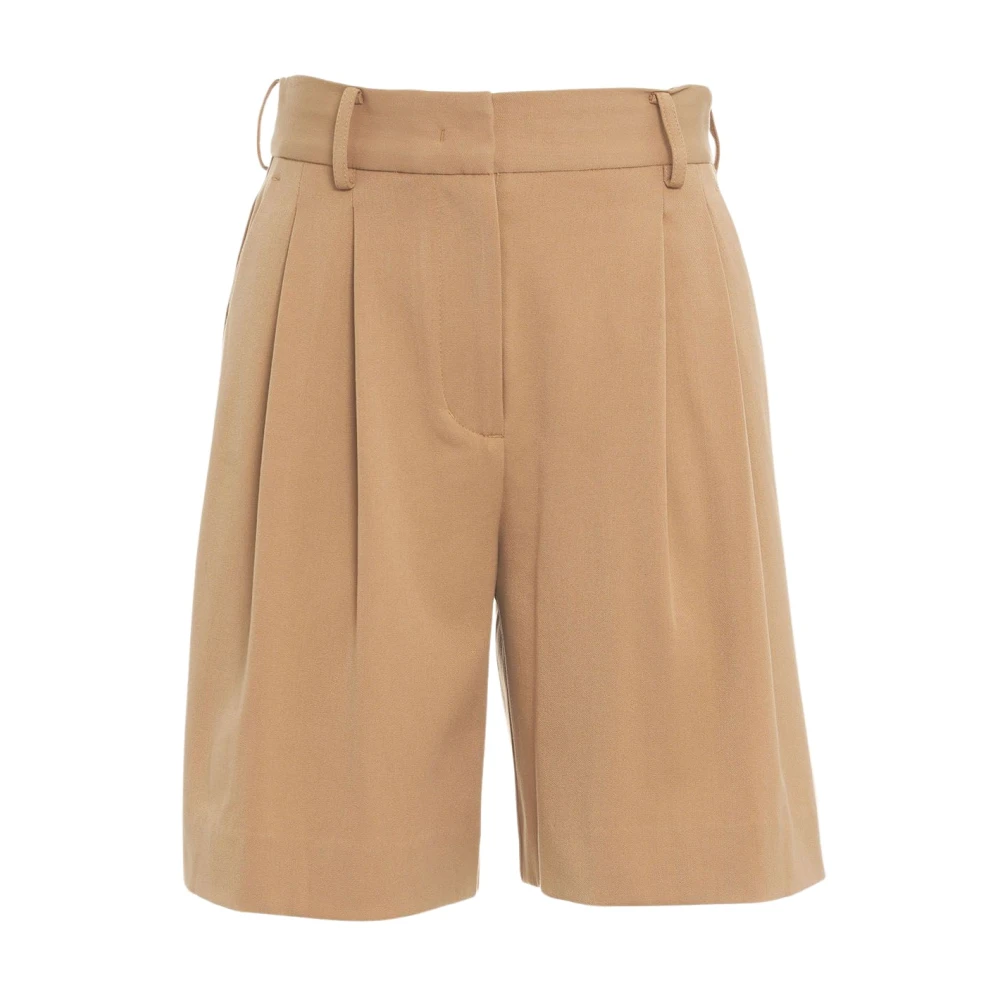 Staud Beige Bermuda Shorts Verhoog Zomer Garderobe Beige Dames