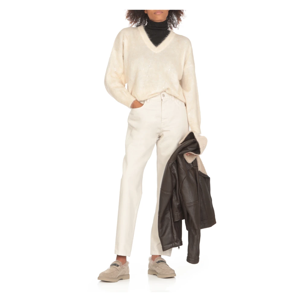 BRUNELLO CUCINELLI Zwarte Kasjmier Hoge Hals Trui Black Dames