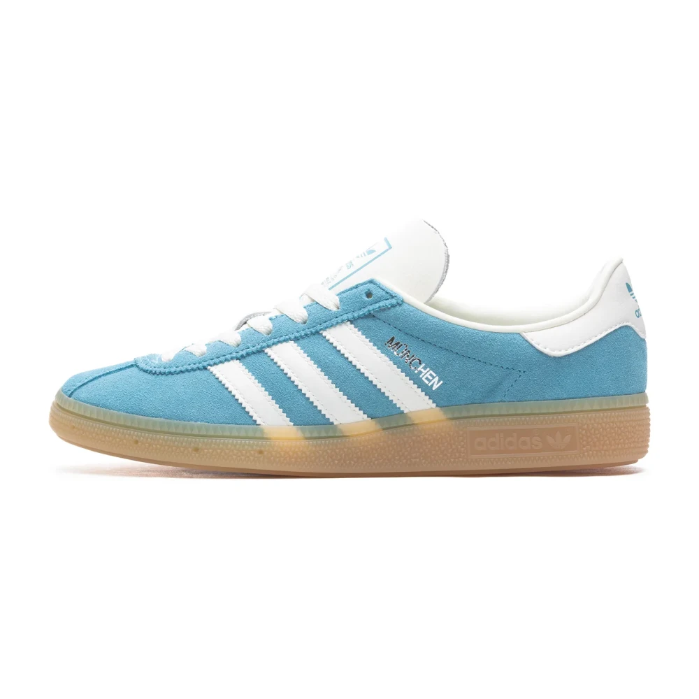 Adidas Women's Blue Muenchen Sneaker - Skateboarding - 3 Uk - Sport