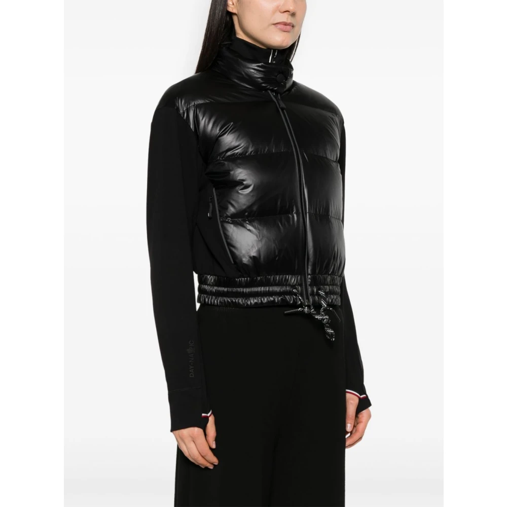 Moncler Zwarte Trui met Ritssluiting Black Dames
