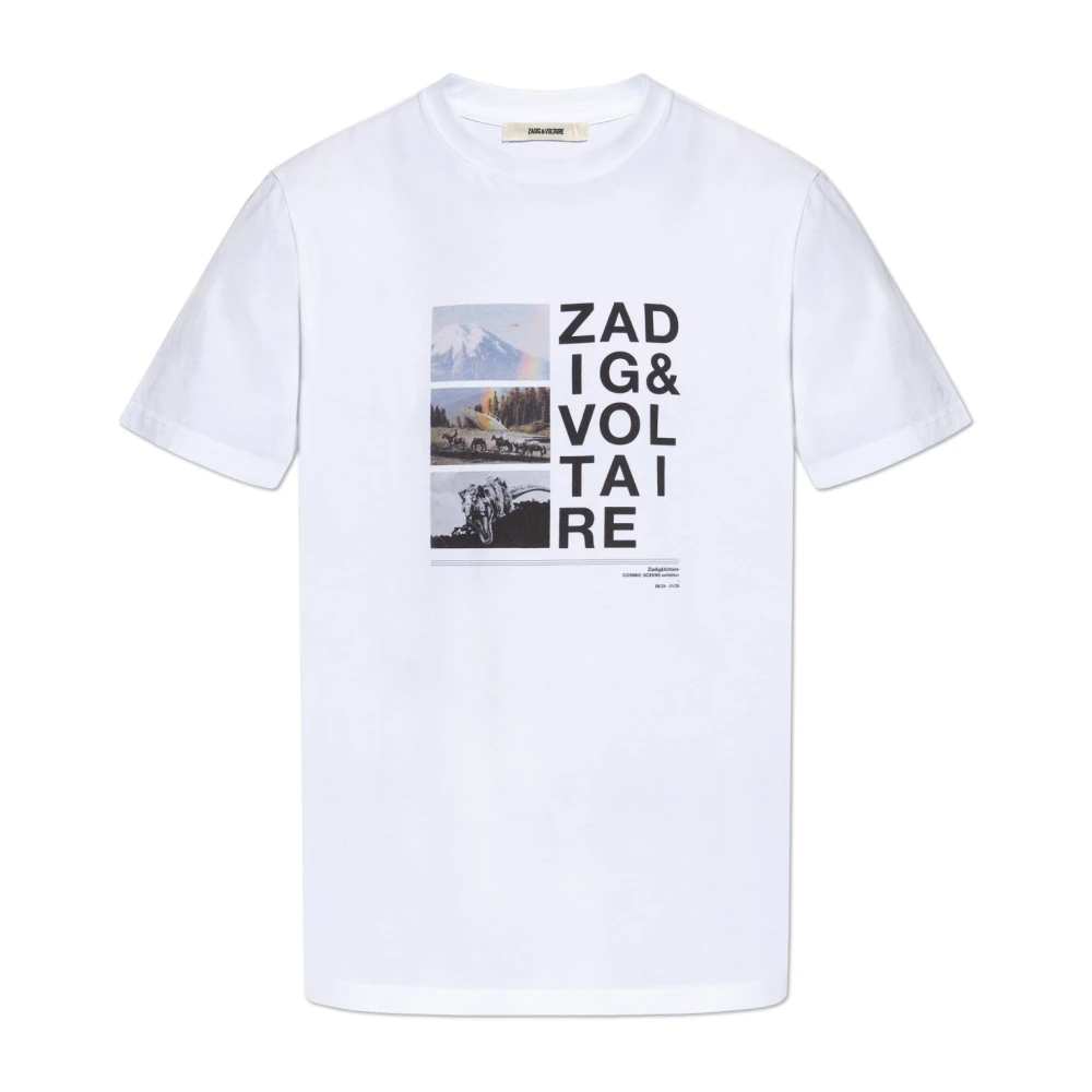 Zadig & Voltaire T-shirt `Ted` White Heren