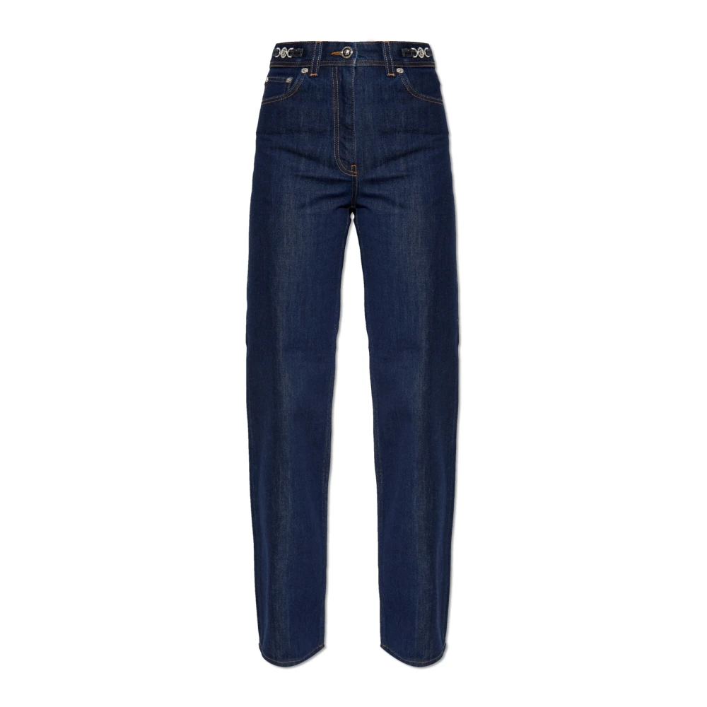 Versace Damen Blau Straight-Leg Jeans