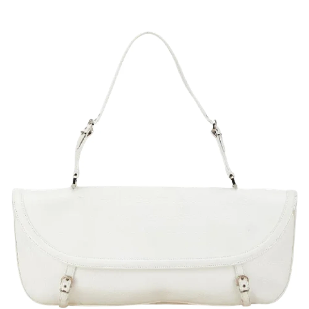 Salvatore Ferragamo Pre-owned Leather handbags White Dames