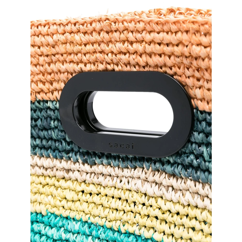 Sacai Gestreepte Multikleur Winkelmand Multicolor Dames